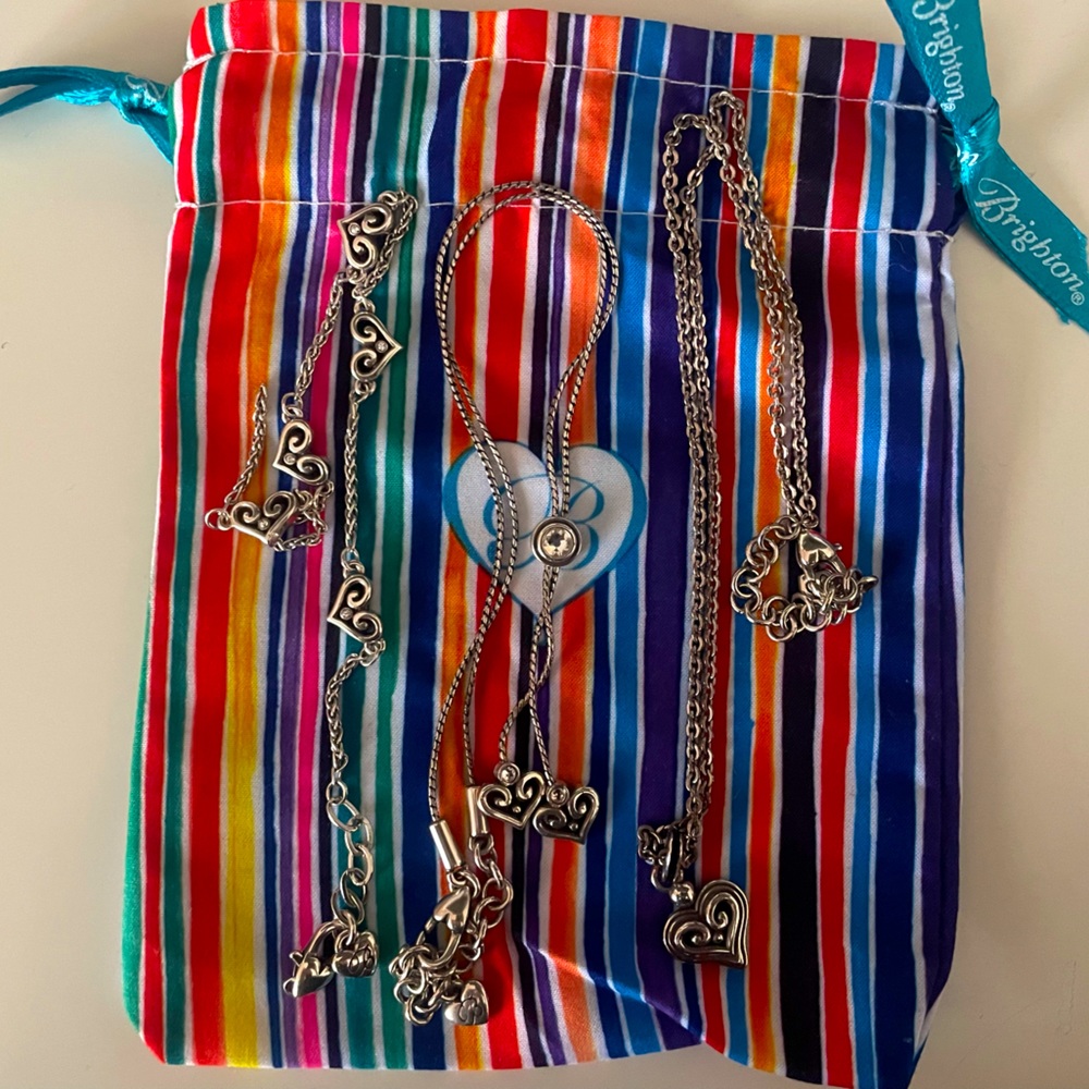 BRIGHTON Alcazar set: 2 necklaces & anklet (anklet needs repair)